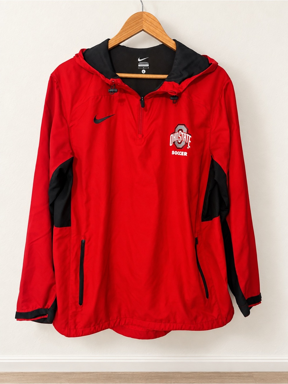 Nike Ohio State Soccer Hooded Windbreaker – Size L